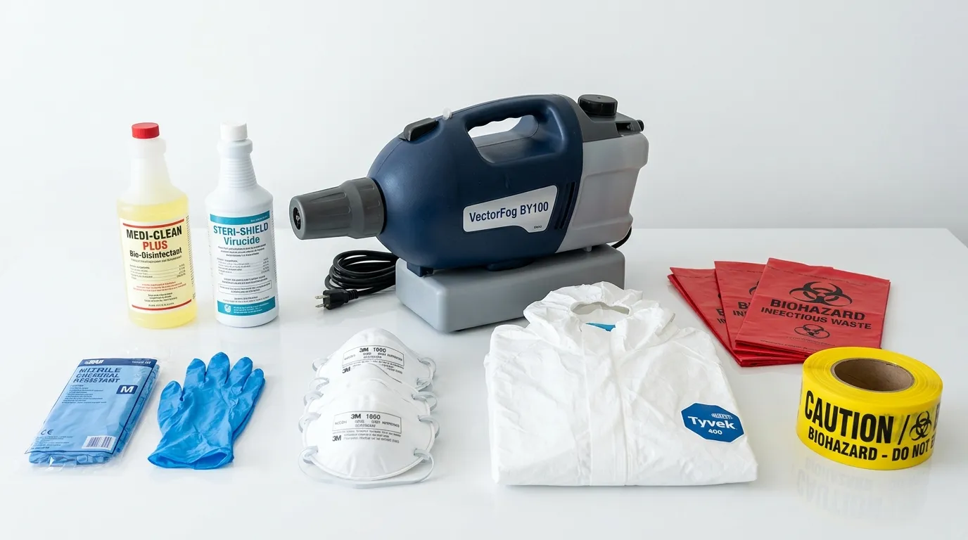 Professional biohazard remediation crew working in Sandtown-Winchester